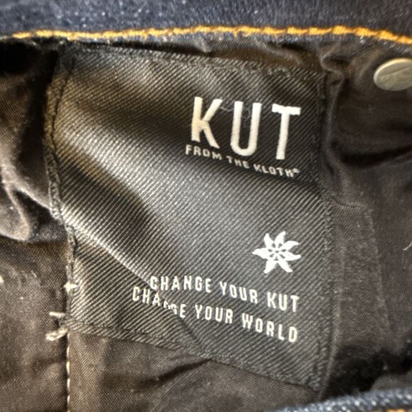 Kut By The Kloth Stevie Ankle Straight Leg Women’s Jeans Size 4 Dark Blue - Picture 5 of 7